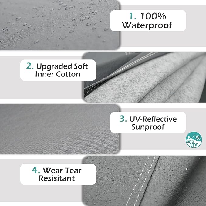 Premium Car Cover Custom Fit Toyota Camry/Solara (1991-2025), 16 Layers Heavy Duty Car Cover Waterproof All Weather with Zipper Door for Sun Rain Snow Dust Uv Protection
