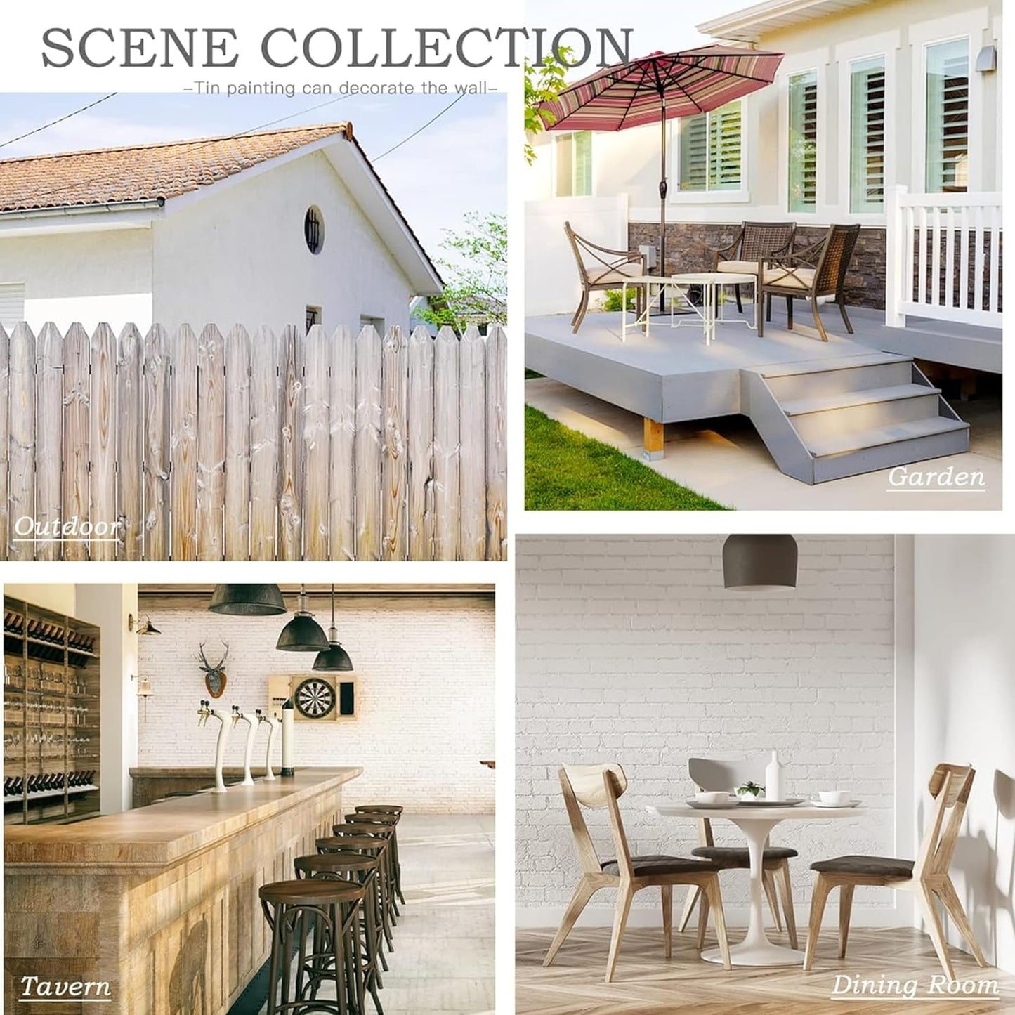 NUT HOUSE Non-Embossed Vintage Metal Tin Street Sign Bar Cafe Garage Cave Home Room Wall Bathroom Farmhouse Garden Porch Patio Decor, 16 x 4 Inch