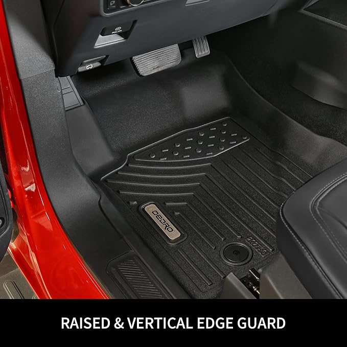 OEDRO Floor Mats Cargo Liner Fit for Mazda CX-50 2025 2024 2023 (Non Hybrid), TPE All-Weather Guard Waterproof Floor Liners Set CX-50 Accessories Fits 1st & 2nd Row, Cargo Mat, Black