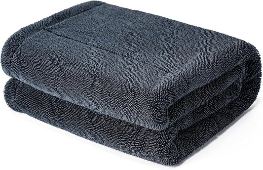 CADONO Huge Microfiber Car Drying Towel, Ultra Absorbent Microfiber Cleaning Cloth for Cars, No Streaks, Scratches, or Water Spots (36"x 24", 1300GSM)