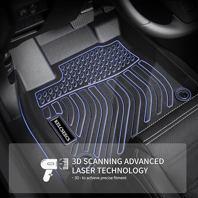 KELCSEECS Floor Mats & Cargo Liner for 2025 2024 2023 2022 2021 2020 Ford Escape Hybrid All Weather Car Mats Automotive Cargo Mat Trunk Mat Ford Escape Floor Mats Accessories