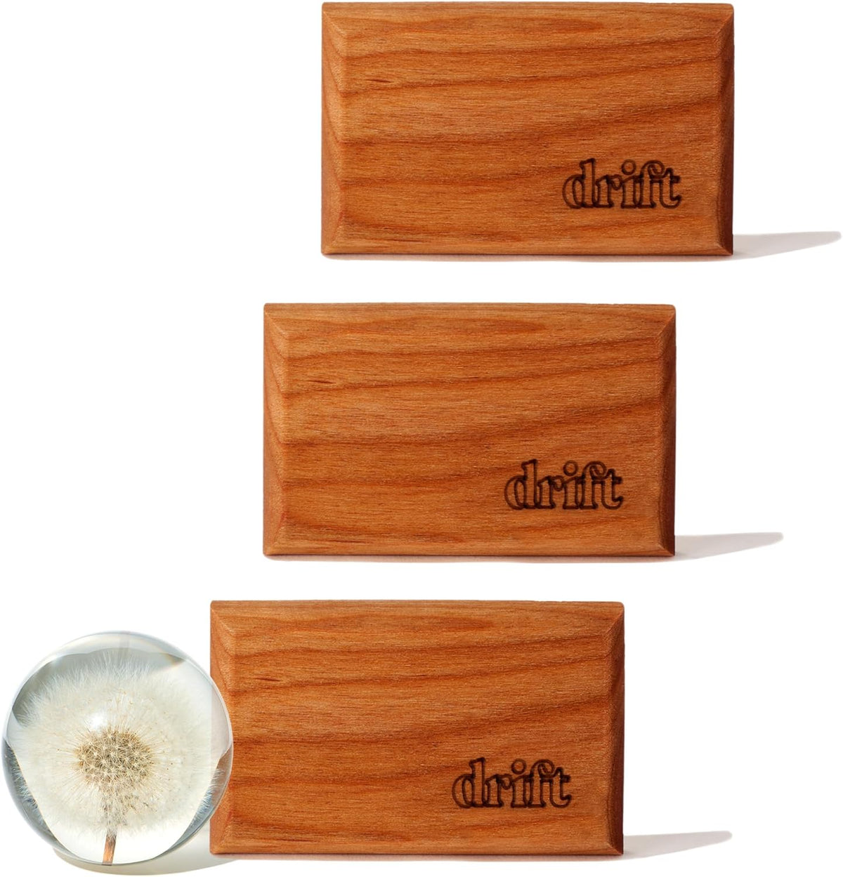 Drift Car Air Freshener - Wood Fragrance - Automotive Odor Eliminator - Car Fresheners Long Lasting - Open Air Scent Refill - Pack of 3 - NO CLIP INCLUDED