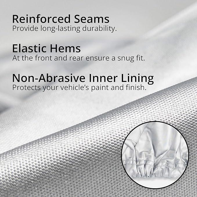 CarCovers Weatherproof SUV Cover & Warranty Compatible with Ford 1980-1986 Bronco 3rd Gen- Outdoor Cover Theft Cable Lock SUV Accessories Better Than Waterproof