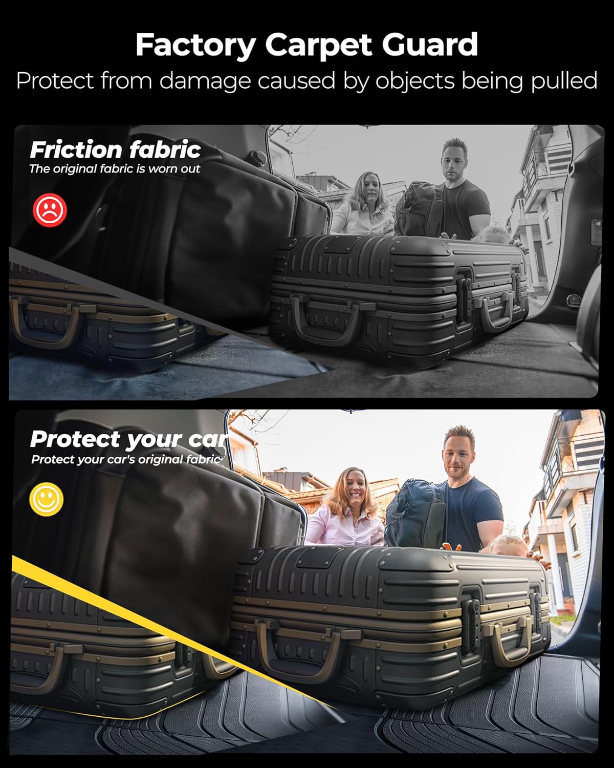 3W Cargo Liner Fit for Honda Odyssey 2025 2024 2023 2022 2021 2020 2019 2018 Custom Fit Trunk Liner Mini Passenger Van, All Weather Use Heavy Duty Trunk Mat Black