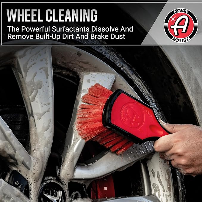 Adam’s Wheel & Tire Cleaner Combo - Professional All In One Tire, Wheel, Rim, Barrel, Rubber, Well Cleaning Spray for Car Washing & Auto Detailing - Safe On Most Rim Finishes
