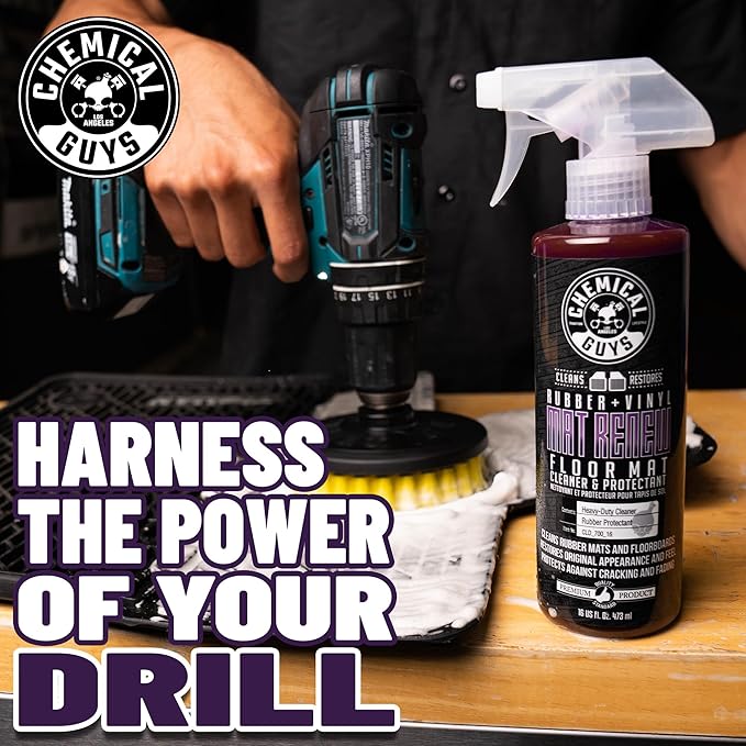 Chemical Guys Mat Renew Rubber + Vinyl Floor Mat Cleaner and Protectant, Safe for Cars, Trucks, SUVs, Motorcycles, RVs & More, Extra Large 32 fl oz