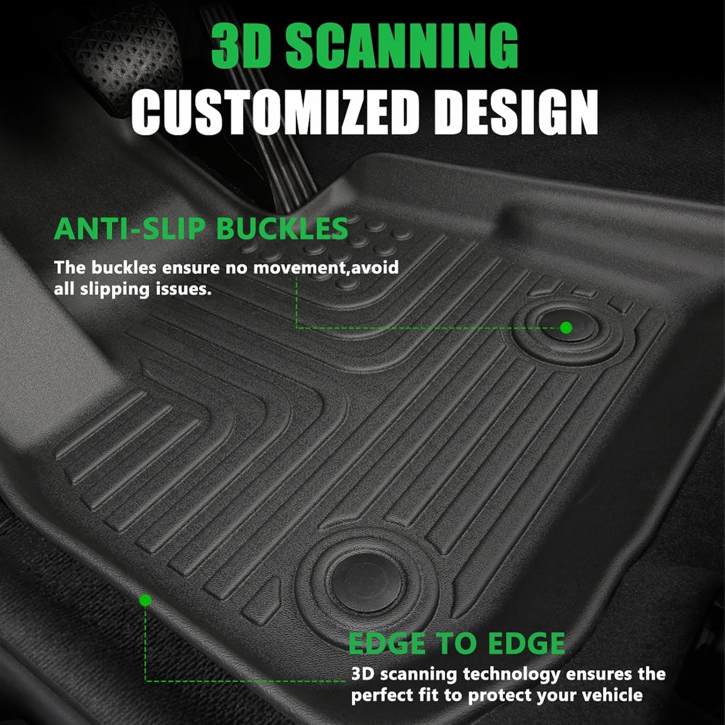 Accessories for Kia Sportage Floor Mats 2023 2024 2025 (Gas Only) Car Mats for Kia Sportage All Weather Floor Mats Cargo Liner LX| EX| X-Line| SX| SX Prestige| X-Pro| X-Pro Prestige