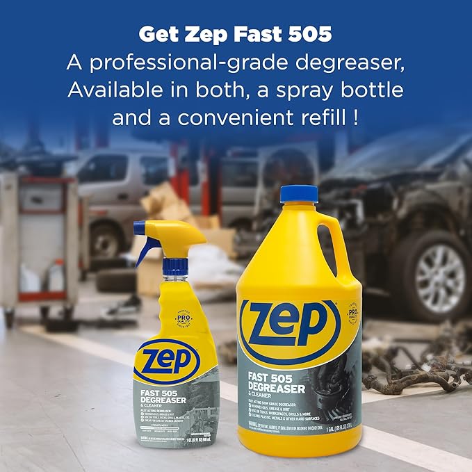 Zep Fast 505 Cleaner and Degreaser - 32 oz (Case of 4) - ZU50532 - Great for Grills, Plastics, Metal, and More