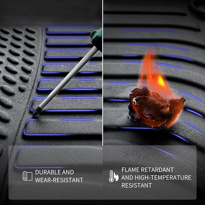 KELCSEECS Floor Mats & Cargo Liner for 2017 2018 2019 2020 2021 2022 Nissan Rogue Sport（Only Fit Cargo Mat in Upper Position） Car Mats Trunk Mat All Weather Rogue Sport Floor Mats Trunk Liner