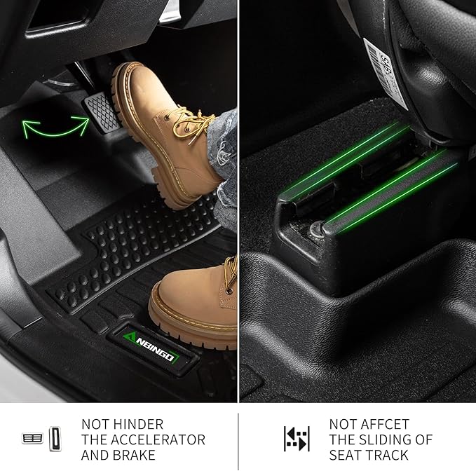 ANBINGO®Floor Mats & Cargo Liner Fit for 2021-2023 Santa FE(Only Gas), All Weather Floor Mats Fit for Santa FE Full Set Floor Liners for Santa FE