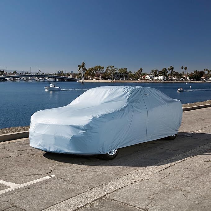 iCarCover Custom Car Cover for 2006-2009 Pontiac Solstice, Waterproof All-Weather Rain Snow UV Sun Protector Full Exterior Weatherproof Indoor Outdoor Car Cover with Strap