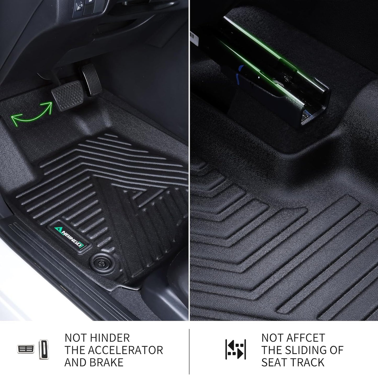 ANBINGO® Floor Mats & Cargo Liner Set for 2024 2025 2026 Chevy Trax LS | 1RS | LT | 2RS | ACTIV & 2024 2025 2026 Envista | Preferred | Sport Touring | Avenir -Full Set