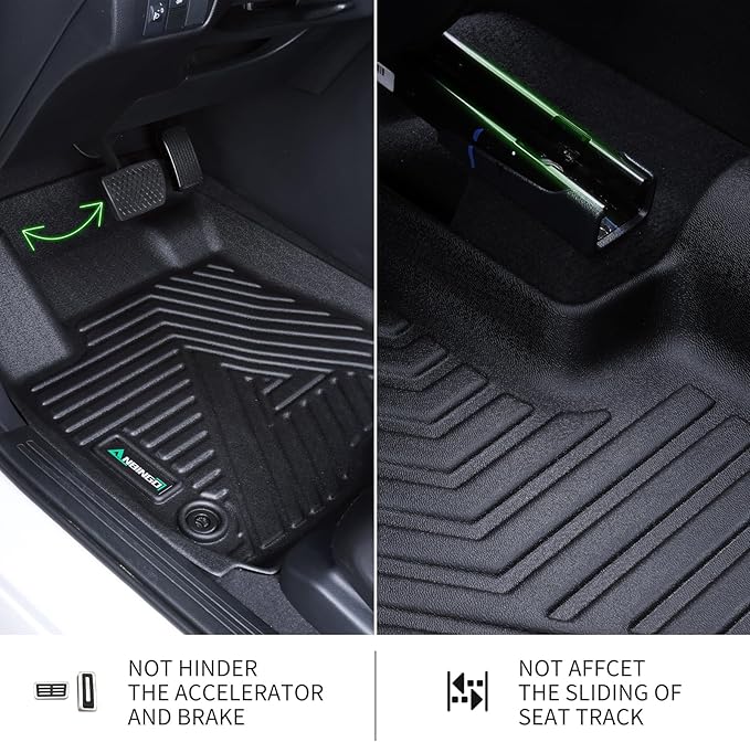 ANBINGO® Floor Mats for Chevrolet Chevy Trailblazer FWD 2026 2025 2024 2023 2022 2021 & Cargo Liner for Trailblazer FWD (Cargo Tray in Upper Deck Position) Set - Black