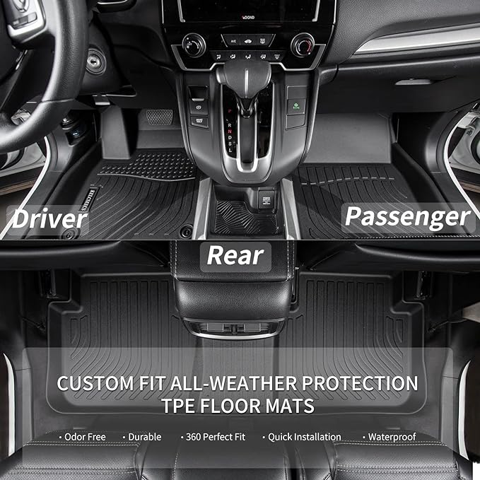 KELCSEECS Floor Mats & Cargo Liner Custom for Benz GLC 300 350e 43 AMG 2025 2024 2023 TPE Car Mats Floor Liners Automotive Trunk Mat GLC All Weather Trunk Liner Black