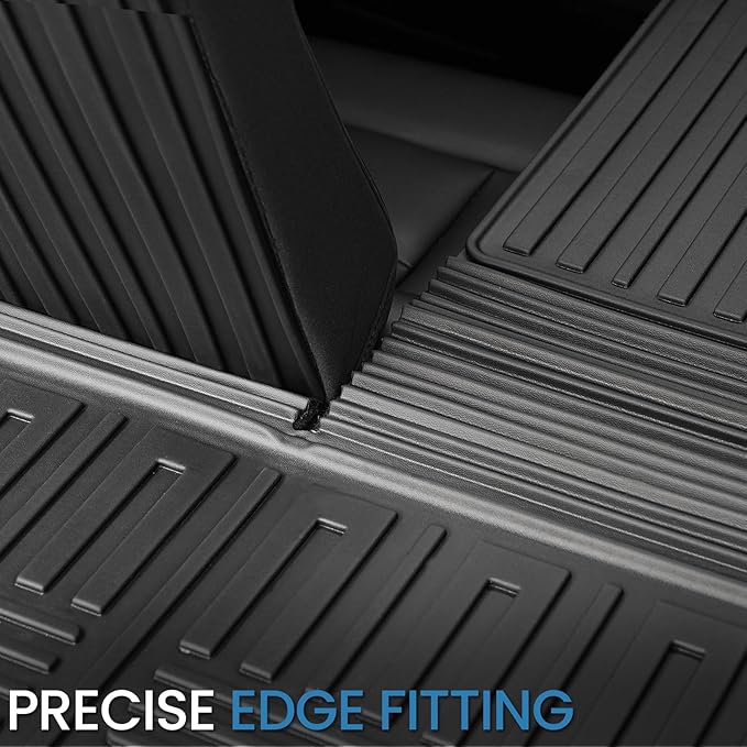 Cargo Mat with Backrest Mats for 2020-2024 2025 Ford Explorer Car Mat Accessories, All Weather TPE Cargo Liner Trunk Mat Active/ST Line/ST/Platinum(Cargo Mat with Backrest Mats)