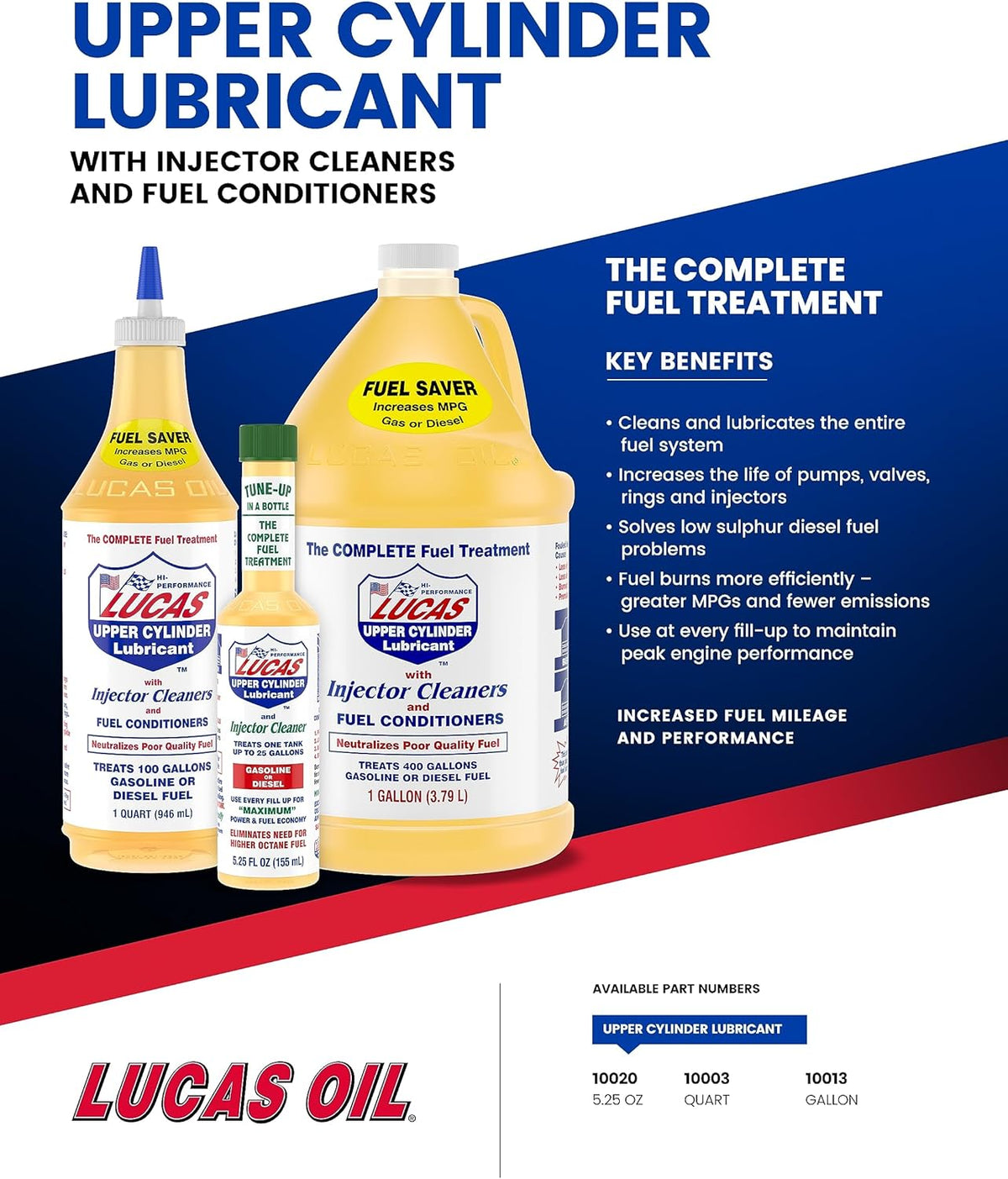 Lucas Oil 10013 Fuel Treatment - 1 Gallon