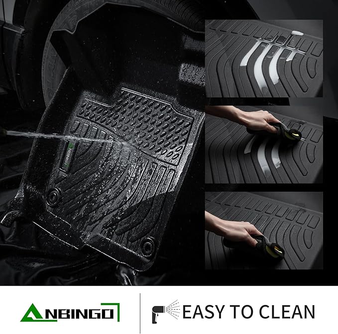 ANBINGO®Floor Mats Fit for Ford Escape 2009-2012 All Weather Floor Mats Set Custom for Escape Full Set Floor Liners for Escape Accessories Black