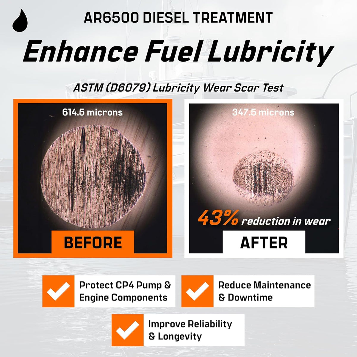 Archoil AR6500 Diesel Treatment (10.1 oz) - Four Pack - Treats 400 Gallons - Additive for All Diesel Vehicles…
