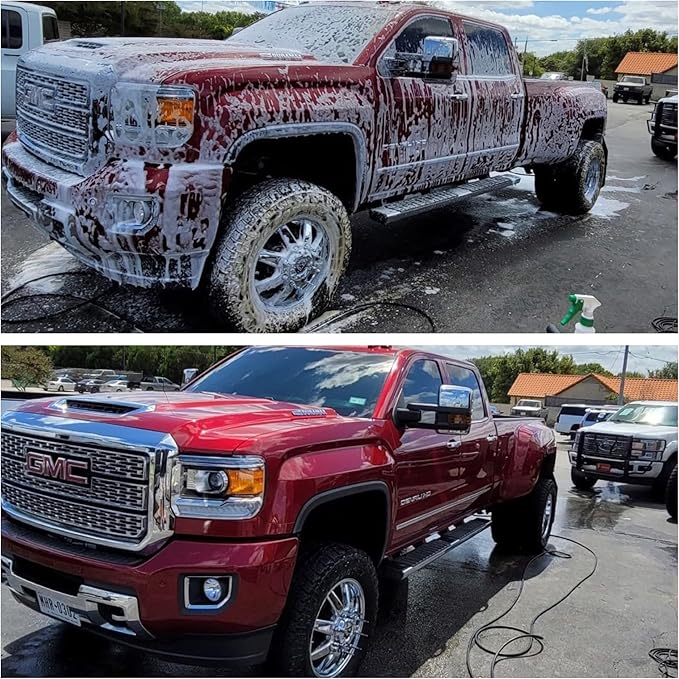 Wash Chems Pro50 Touchless Car Wash Detergent Soap Concentrate w/Easy Pour Faucet - No Brushing, Commercial Grade Professional Auto Foam Cleaner Also Great for Trucks, RVs, Tractors (2.5 Gallons)