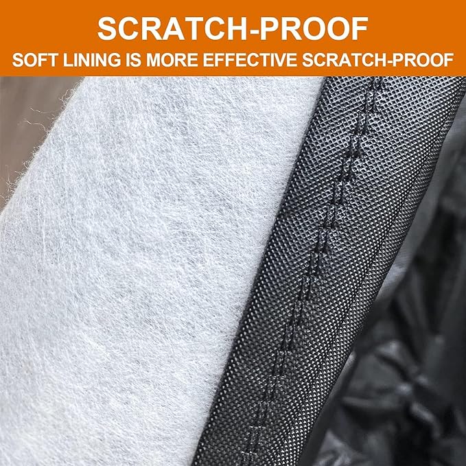Kayme Car Cover Waterproof All Weather, Full Exterior Cover Outdoor Sun Protection with Zipper, Universal Fit for BMW E46 E36 E30, VW EOS, Nissan 350Z 370Z Versa, Hyundai Accent,etc (Up to 177 inch)