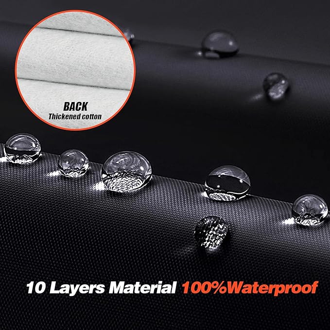 12-Layer Custom Fit Car Cover for Tesla Model S (2012-2025), Upgraded Waterproof All-Weather Full Exterior Cover with Door Zipper and Charging Port, for Snow Rain Dust and Sun UV Protection-Black.