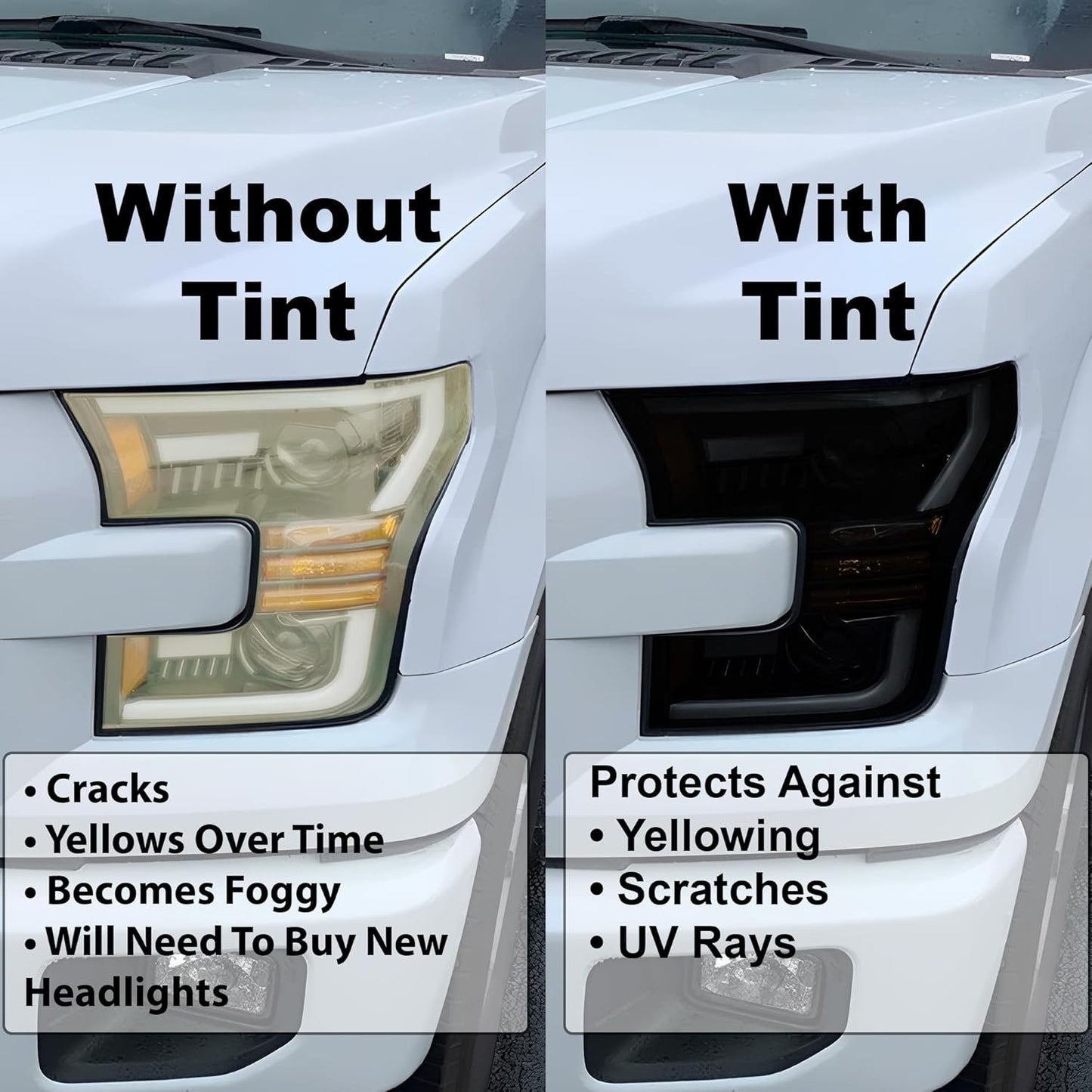 BOGAR TECH DESIGNS Full Headlight Taillight Tint Kit Compatible with Mitsubishi Outlander 2022-2025, Dark Smoke
