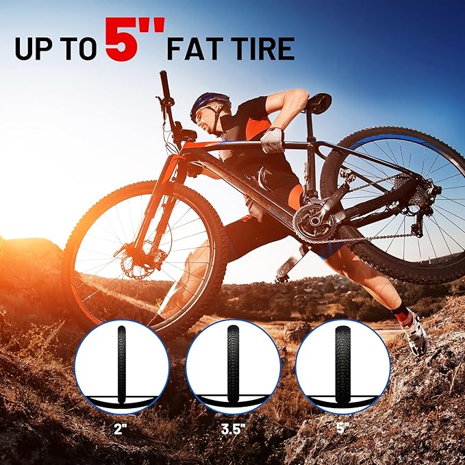Rockland Foldable 2-Bike Rack, 200 lbs Capacity, Hitch Mount Bike Rack, Fits up to 5" Fat Tire Width and 50" Wheelbase, Bike Carrier Rack for 2" Receiver for Cars SUVs Vans RVs