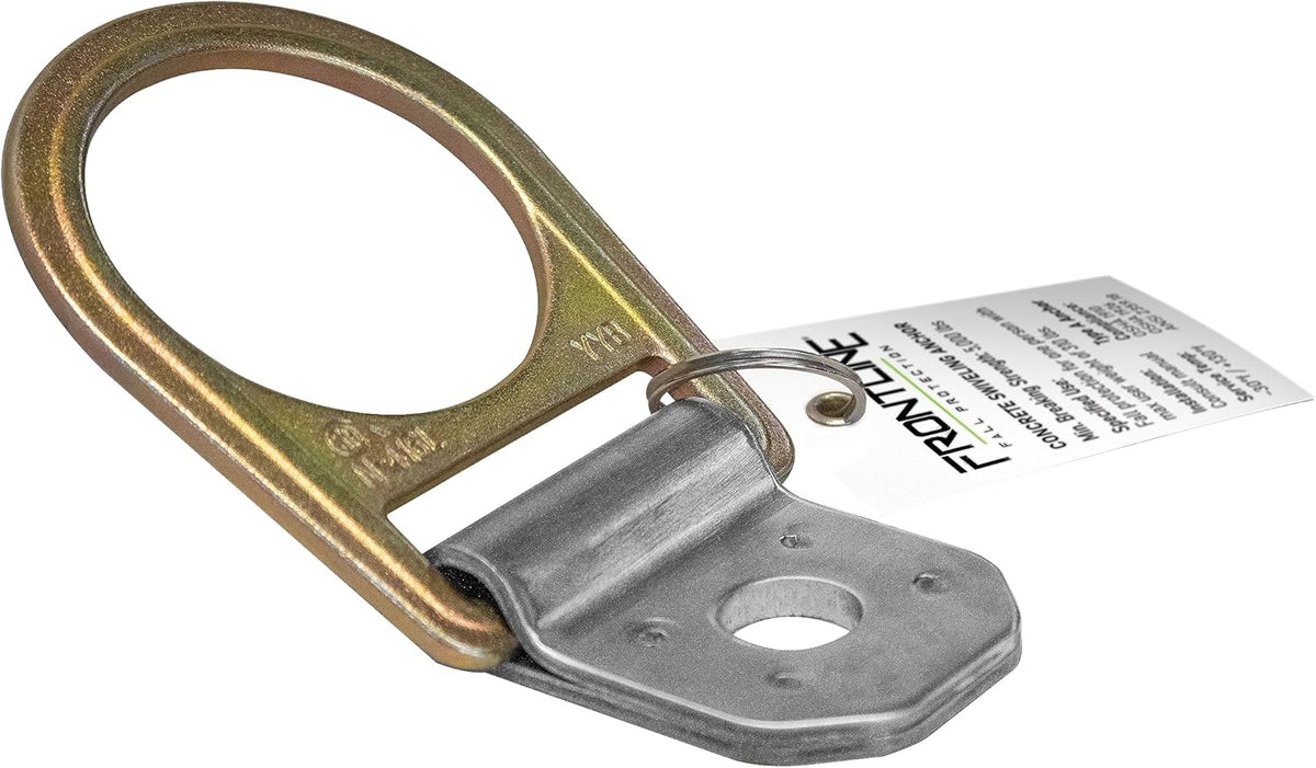 Frontline Fall Protection COB01SW Concrete Swiveling Anchor | Anchor swivels 360 degrees and flips 180 degrees | Easy and quick to install | OSHA & ANSI Compliant
