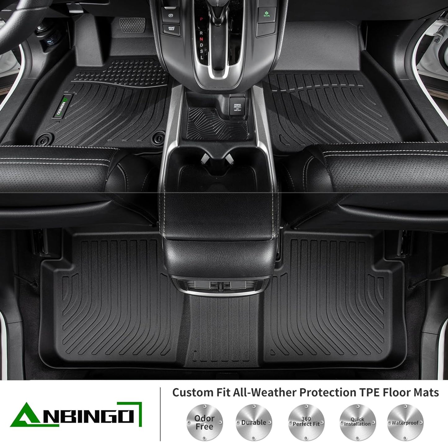 Floor Mats Custom for Subaru Crosstrek 2024 2025 & Subaru Impreza 2024 2025 All Weather Protection TPE Waterproof Non-Slip Car Floor Liners 1st & 2nd Row Set Accessories Black