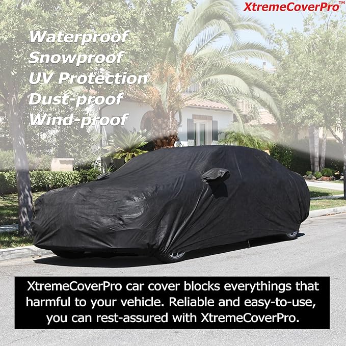 All Weather Waterproof car Cover Good for rain Snow uv Protection dust Escalade ESV Suburban Expedition Yukon XL Excursion Grand Wagoneer Navigator