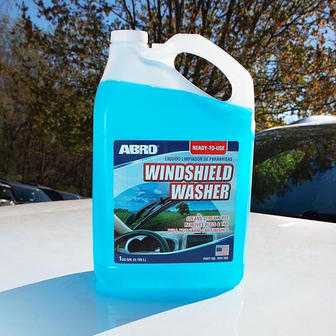 ABRO Car Windshield Cleaner Ready to Use Formula - 1 Gallon, Pre-Mixed, Delivers Streak-Free Cleanliness, Removes Bugs & Tar