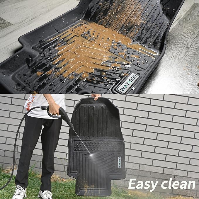 Floor Mats for 2024 2025 Toyota Land Cruiser TPE All Weather Protection Car Floor Liners All Season Guard Odorless Anti-Slip Mats Accessory Custom Fit for 2024 2025 Toyota Land Cruiser-Black