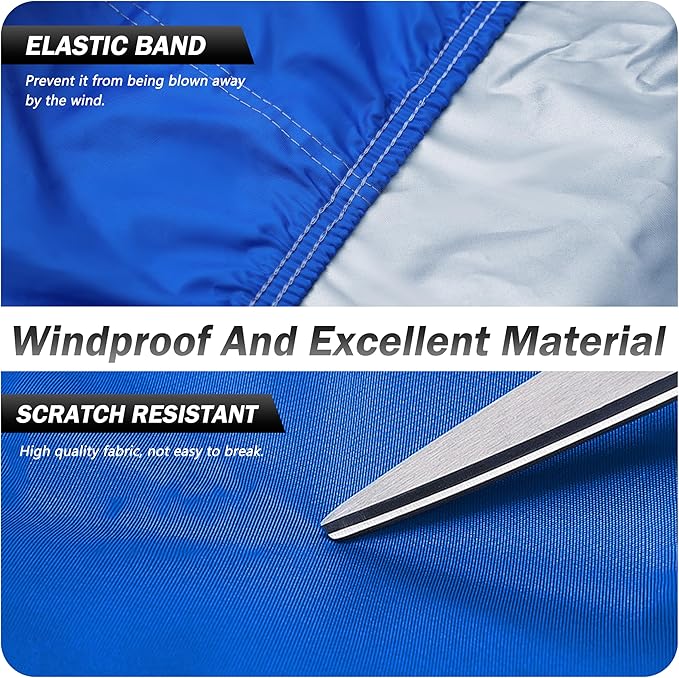 Heavy Duty Outdoor Car Cover Windproof All Weather Waterproof Sun Rain UV Dust Snow Protection Outdoor,Fit Toyota,Camry,Tesla Model 3,Honda Accord,Nissan Altima,Kia K5 etc.Size A4