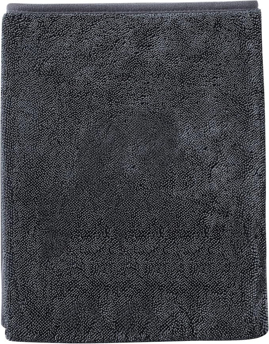 JOYMOOP Car Dry Towel, Quick Drying, Medium Size, Microfiber Cleaning Cloth, Dark Grey, 35.4 x 23.6 Inches, 1 Pack for Boates, RVs, SUVs, Trucks, Cars