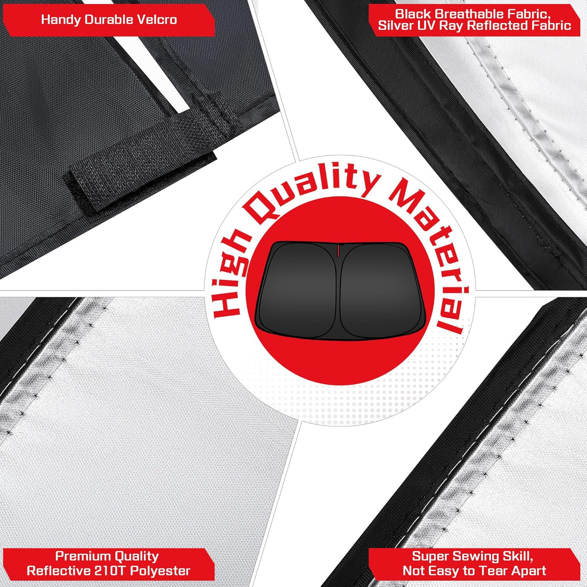 ARISMOTOR Windshield Sun Shade for NIS-san Titan 2020-2024, Custom Fit Foldable Front Window Sunshade Sun Visor Protector, Block UV Rays Keep Your Car Cooler
