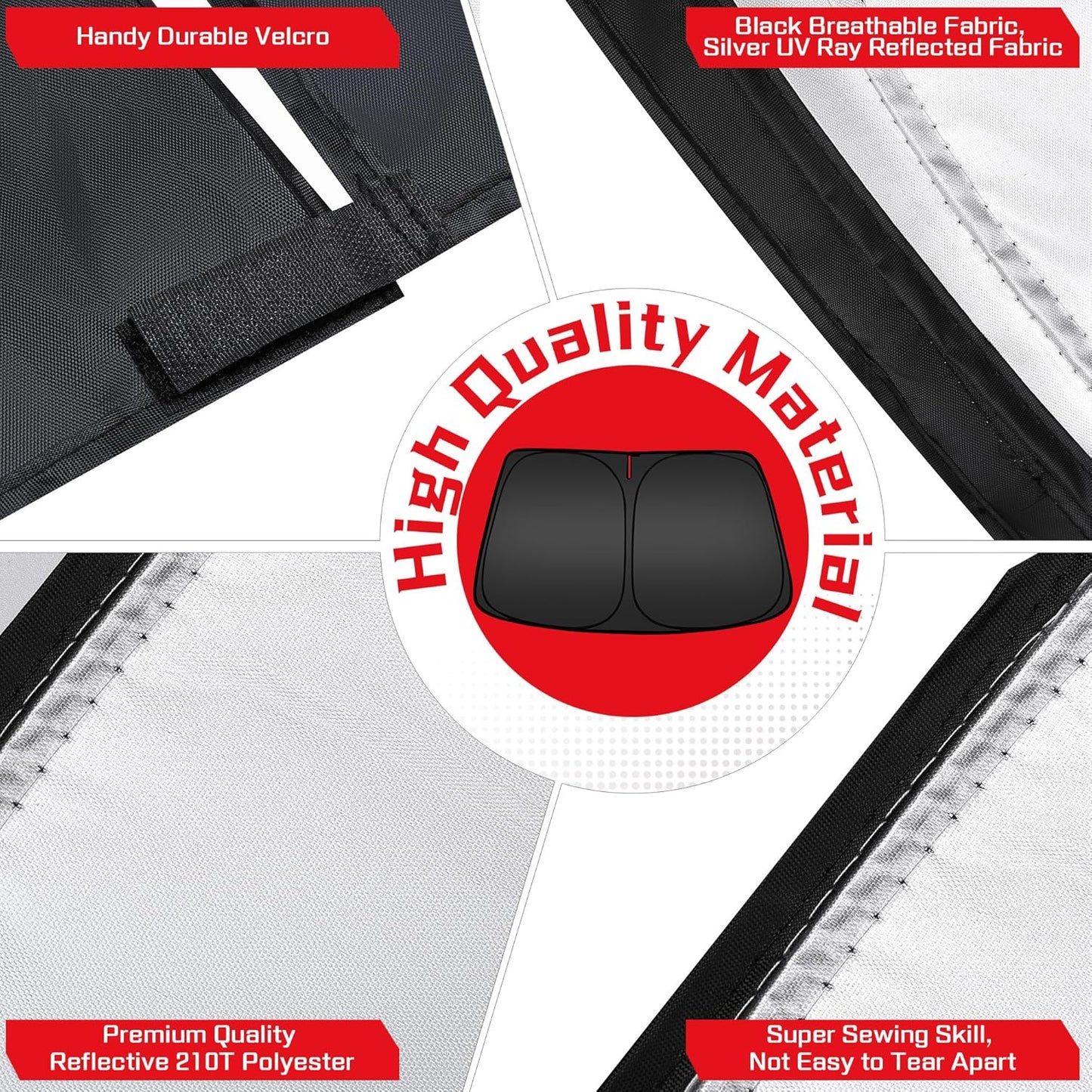 ARISMOTOR Windshield Sun Shade for Toyota Land Cruiser 2024-2025 2026, Custom Fit Foldable Front Window Sunshade Sun Visor Protector, Block UV Rays Keep Your Car Cooler