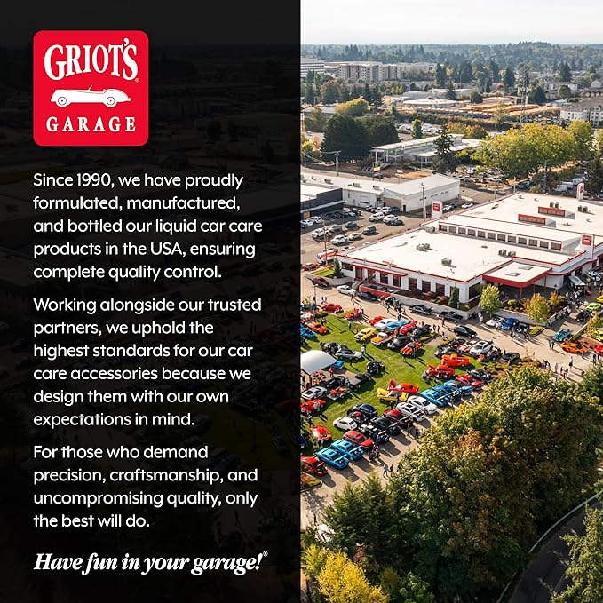 Griot's Garage Rinseless Wash Secondary Bottle with Sprayer, Durable, OSHA-Compliant, Features a Built-In Measuring Scale, 10489