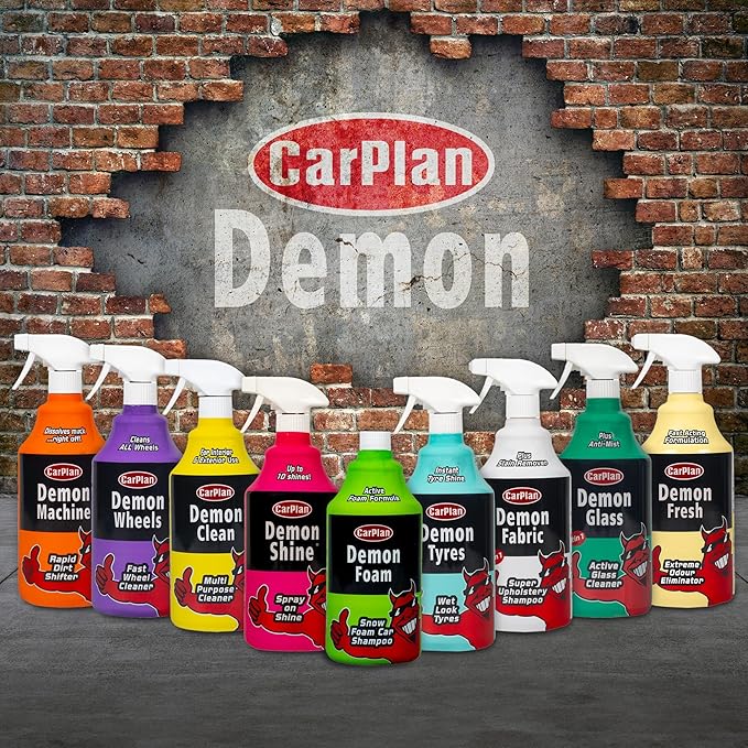 Demon 7 Piece Car Care Gift Pack - Includes Demon Shine, Wheels, Foam, Tyres & More